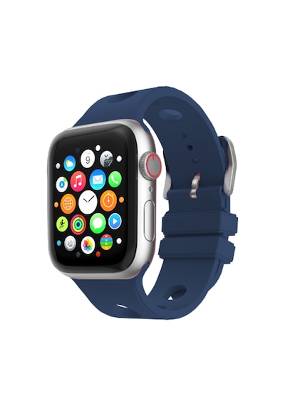 Apple Uyumlu Watch Ultra 49mm Delikli Tasarım Zore Krd-147 Silikon Kordon
