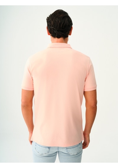 Regular Fit Erkek Polo K.kol Somon