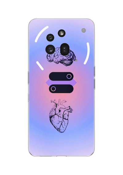 Nothing Phone 3a Pro Uyumlu Mantık Ve Duygu Temalı Baskılı Silikon Kılıf