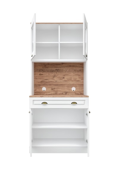 Gözde 2 Kapaklı Kahve Köşesi 93 Cm Mdf Led Aydınlatmalı
