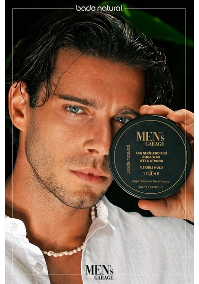 Bade Natural Men's Garage Saç Şekillendirici Aqua Wax 100 Ml
