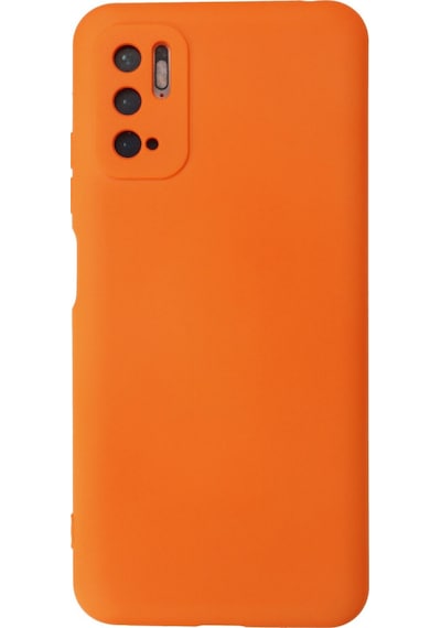 Newface Xiaomi Redmi Note 10 5g Kılıf Nano İçi Kadife Silikon - Turuncu Turuncu