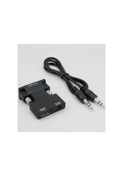 9944 Ses Destekli Hdmı To Vga Monitör Çevirici Adaptör Uyumlu Hdmı Bağlantı Tipi