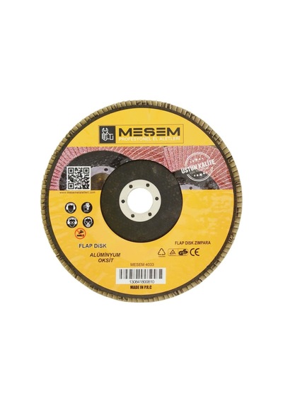 Meşem Metal Ahşap Flap Disk Zımpara 60 Kum 115X22 Mm