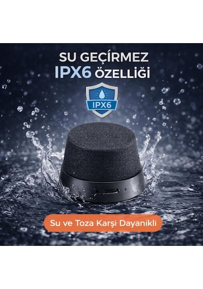 Coofbe Manyetik Magsafe İle Uyumlu Taşınabilir Şarjlı Bluetooth Hoparlör Vers.5.3 Mıknatıslı Kablosuz Speaker Ses Bombası