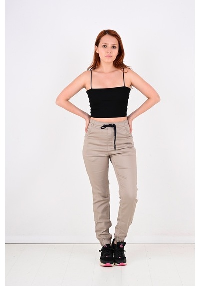 Black Steel Jogger,Bel Ve Paça Lastikli Bayan Pantolon-Byn-1000 (543993463)
