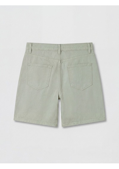 Lcwaıkıkı Classic Yeşil Yüksek Bel Bermuda Fit Kadın Jean Şort