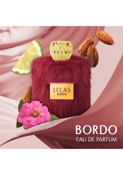 Lelas 1582 Bordo Kadın Erkek Siyah Kutulu Hediyelik Set Parfüm+deodorant+vücut Spreyi+saç Spreyi