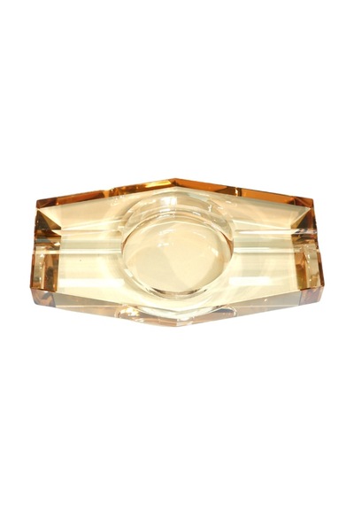 Premiumquality Gold Şeffaf Kristal İkili Puro Küllüğü - Tr9743