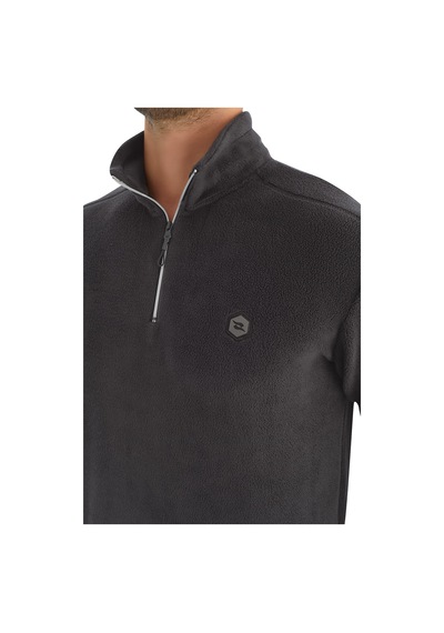 Crozwise Yarım Fermuarlı - Erkek Antrasit Spor Polar - 6036-06