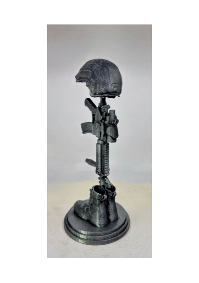 Falden Soldier Askeri Anıt Biblo Figür 20cm Gümüş