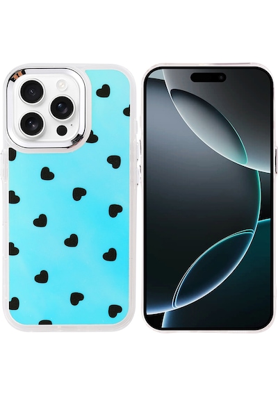 Apple Uyumlu iPhone 16 Pro Kılıf Airbag Tasarımlı Zore Hadra Kapak Kalp
