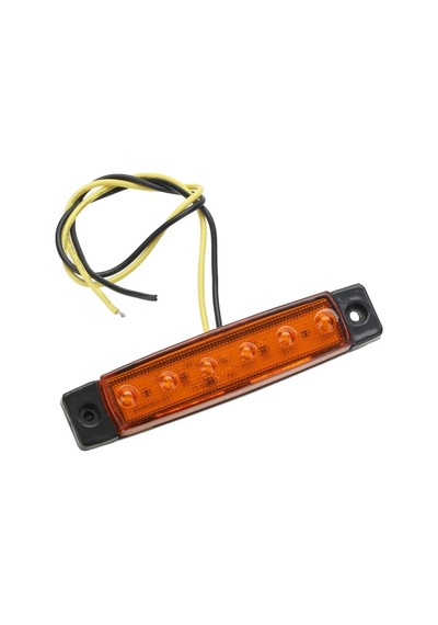 12 Volt Parmak Led Lamba - 10 Adet Sarı