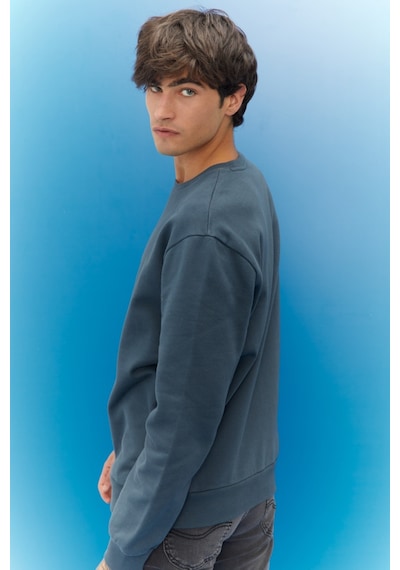 Lee Regular Fit Normal Kesim %100 Pamuk Sıfır Yaka Sweatshirt L80X003 Çok Renkli