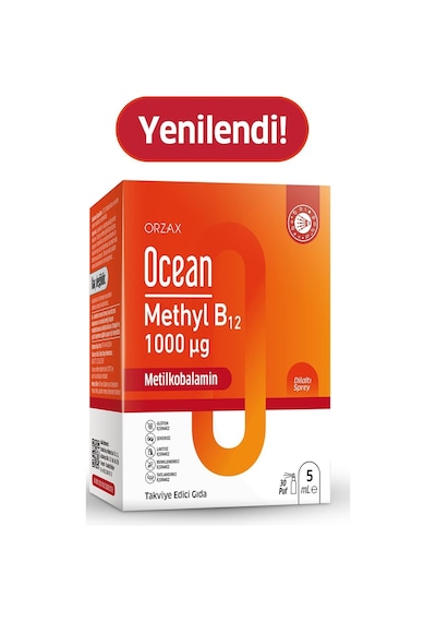 Ocean Methyl B12 Sprey 1000 Mg 10 Ml 850077028502
