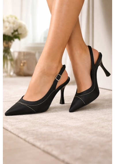 Firibu Nude Kroko Kadın Klasik Stiletto Topuklu Ayakkabı Özel Gün & Ofis Baglar-tpk Siyah - Fleur Blanche, Firibu Nude Kroko Kadın Klasik Stiletto Topuklu Ayakkabı Özel Gün & Ofis Baglar-tpk Siyah - Fleur Blanche,