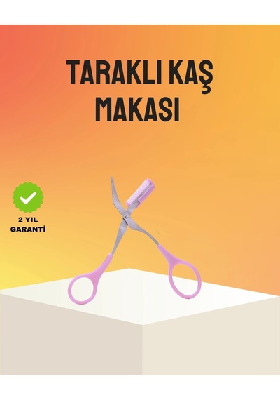 Buğz Kaş Düzeltme Makası Taraklı Profesyonel Ve Pratik Kaş Bakımı