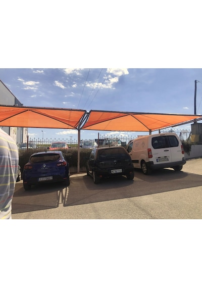 Nzl File Ambalaj Araba Gölgelik File - Otopark Gölgelik - Yeşil File 95'lik Şeritli Halkalı - Otopark Gölgeliği