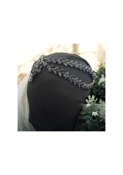 Alınlık Gelin,kına,nişan,söz,after,bride,party Taç Siyah - 694982827 Siyah