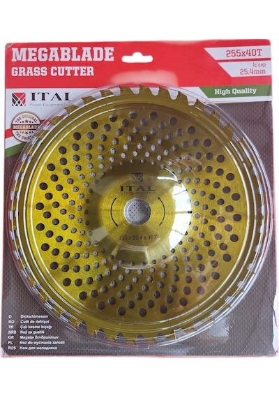 Ital Tırpan Daire Testere 40t X 25.4 X 255 Mm Profesyonel Gold Bombeli Disk