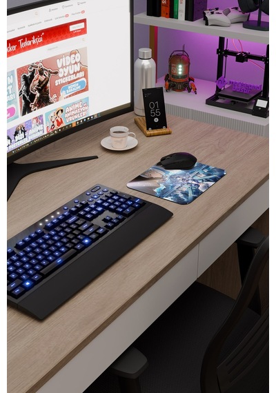 Neuvillette Genshin Impact Anime Gacha V2 - 22x18 Gaming Mouse Pad Fare Altlığı