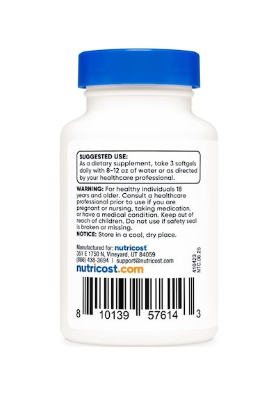 Garlic & Parsley Oil 15mg 180 Softgels - Odorless Garlic & Parsley, Gmo-free, 60 Servings