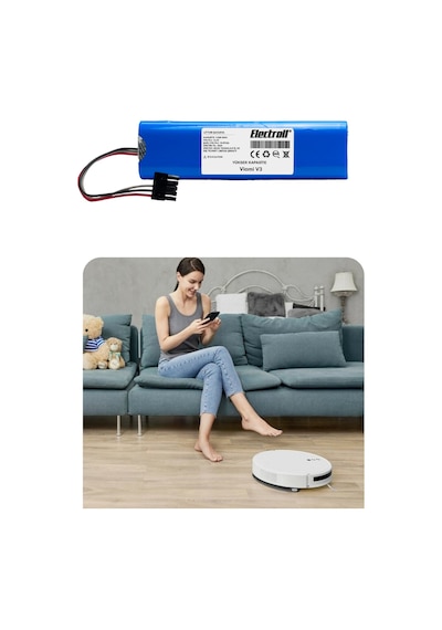 Viomi V3 Uyumlu Batarya Yüksek Kapasite 5000mah Pil Robot Süpür
