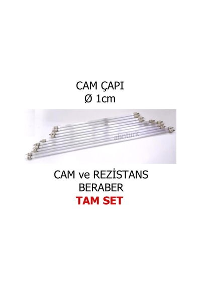 39cm Quartz Cam Şömine Soba Rezistansı 600w Taş Başlıklı Set, Tek Ebat, 39abn2610251840, Şeffaf, Erkek