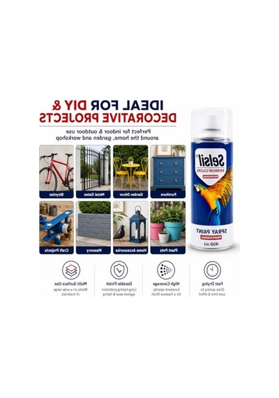 Parlak Beyaz Sprey Boya, 400 Ml Hacim İle Etkili Kaplama 0000 Parlak Vernik