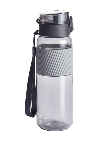 Bpa İçermez Su Şişesi, 680 Ml, Ofis Ve Spor İçin Uygun, Gri Renk 0