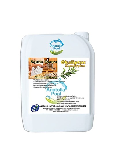 Anatolia Pool Sauna Buhar Esansı Okaliptus 5 Lt Sauna Essence Eucalyptus