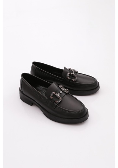 Dgn 9000 Kadın Loafer Ayakkabı Siyah