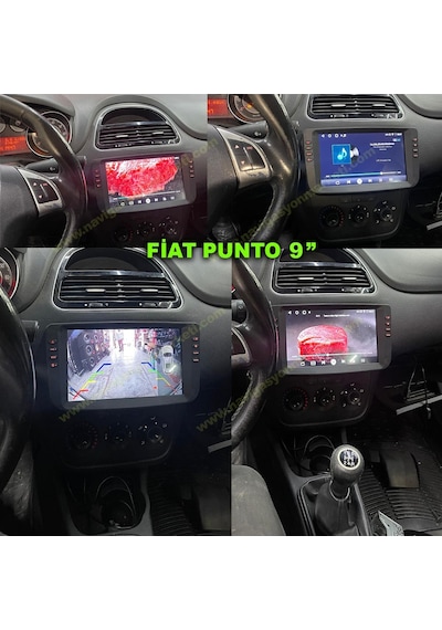 Snp Serisi Fiat Linea Punto Yeni Göğüs Uyumlu 9 İnç 4-64 Gb Multimedya Geri Görüş Kamera li 9"