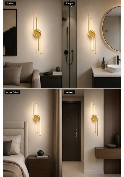 Armoni Modern Led Duvar Apliği Günışığı Eskitme