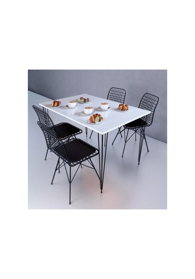 Beyaz Yemek Masası Mutfak Masası Balkon Masası 60x120 Tek Masa Çok Renkli