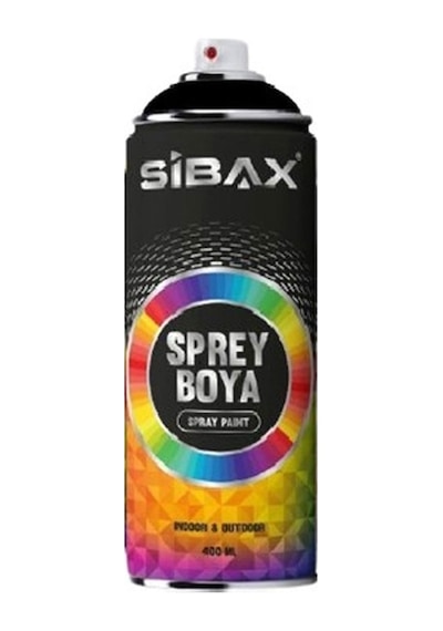 Sibax Sprey Boya Mat Siyah 400 ML
