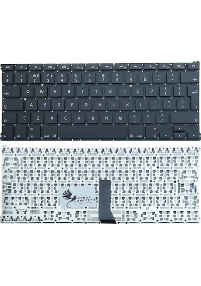 Apple Uyumlu MacBook Air 13" A1369 MC905LL/A Klavye (Büyük Enter - UK)