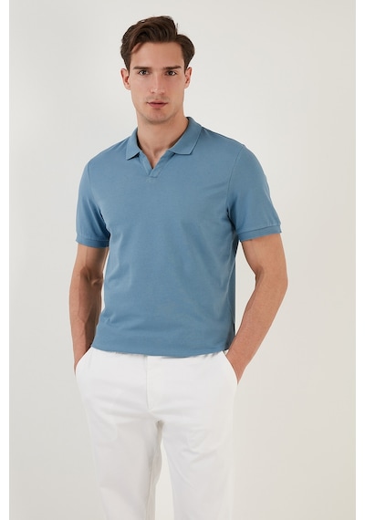 Buratti Erkek Polo T Shirt 5902141 MAVİ Mavi