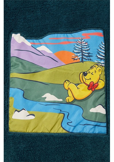 Harıbo Haribo Lisanslı Çocuk Dik Yaka Peluş Polar Ceket Yeşil