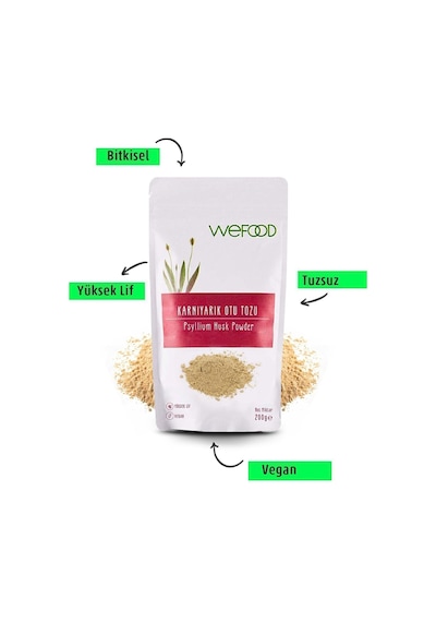 Wefood Karnıyarık Otu (Psyllium) Tozu 200 gr
