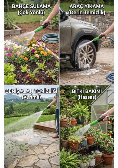 Lexroo Otomatik Ayarlı Su Püskürtme Lansı - Siyah