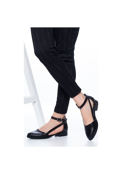 Rayna Kısa Topuk Cilt Ayakkabı Siyah