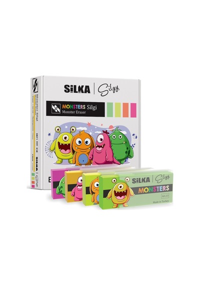 Silka Silgi Monster 4 Renk 20Li Art.13