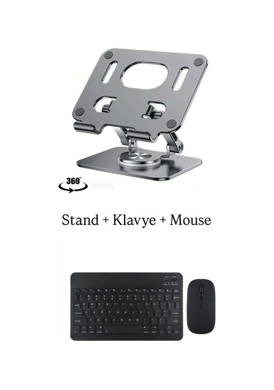 Doogee T40 Pro 12'' Uyumlu Stand Klavye Ve Mouse Set