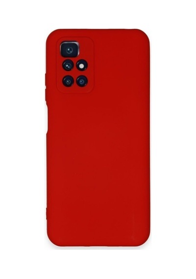 Xiaomi Redmi 10 2022 Kılıf Içi Kadife Renkli Silikon Telefon Kılıfı Col178900-kırmızı