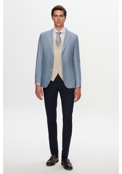 D's Damat Ds Damat Slim Fit Mavi Armürlü Mono Yaka Keten Takim Elbise Kombinli 0hfy5kmbn005m 701 D's Damat Ds Damat Slim Fit Mavi Armürlü Mono Yaka Keten Takim Elbise Kombinli 0hfy5kmbn005m 701