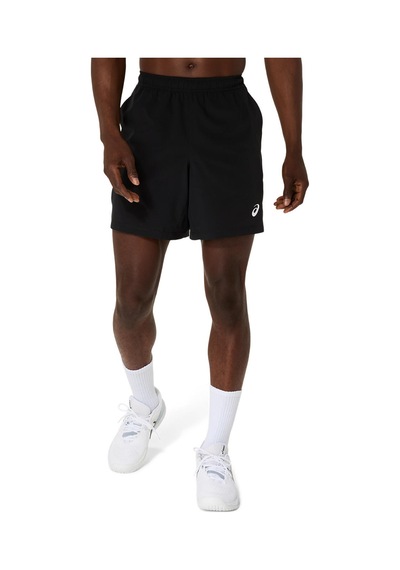 Asics Court 7ın Short Erkek Black/pure Silver Şort 2041a344-001 Black/pure Silver