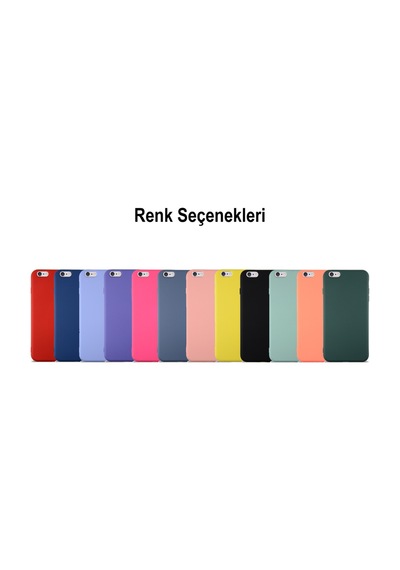 Apple Uyumlu iPhone 6S Plus Kapak İçi Kadife Lansman Silikon Kılıf