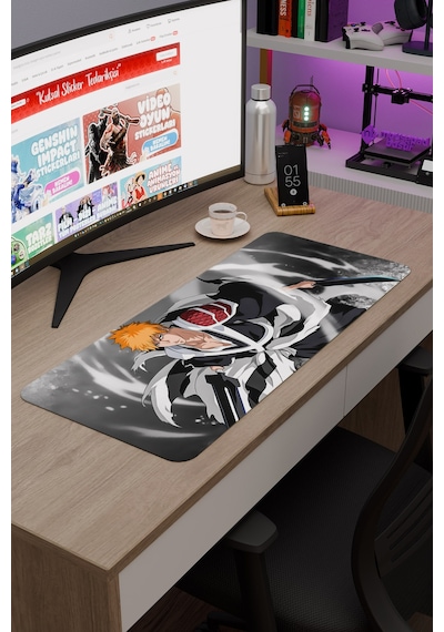 Bleach Anime V1 - 70x30 Xl Gaming Kauçuk Kaymaz Taban Mouse Pad Fare Altlığı