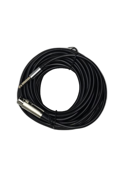 10 Metre Xlr Dişi - 6.35 Mm Mono Jak Mikrofon Kablosu - Profesyonel Dengeli Ses Ve Enstrüman Kablosu
